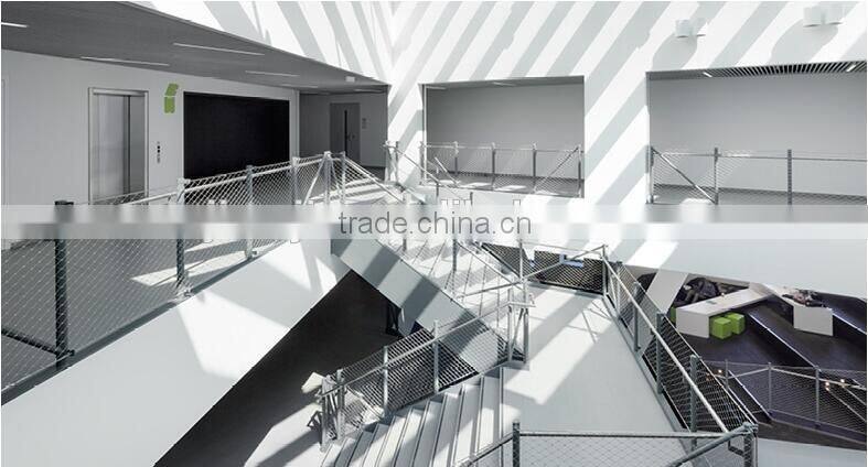 stainless steel wire rope protecting decorate handrail mesh