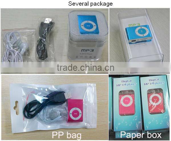 Hot selling promotional 2gb 4gb 8gb usb digital mp3 player with card slot