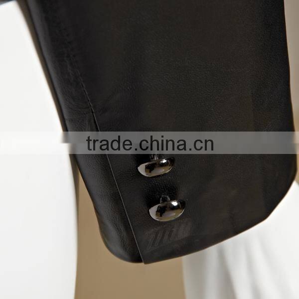 100% pu synthetic leather ladies pu leather jacket