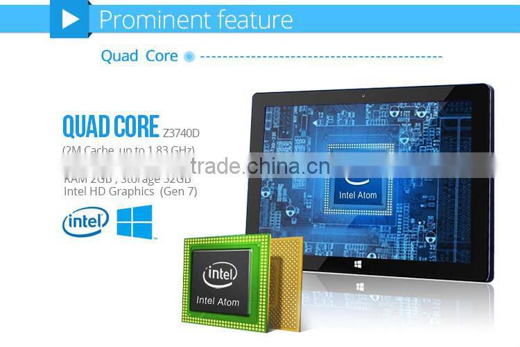 Quad core tablet 10 inch 2GB ram 32GB intel win8 tablet pc price China
