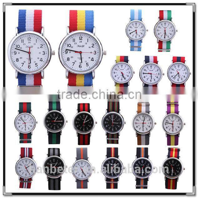 2015 Hot Selling and Top Quality nylon strap watch for gift