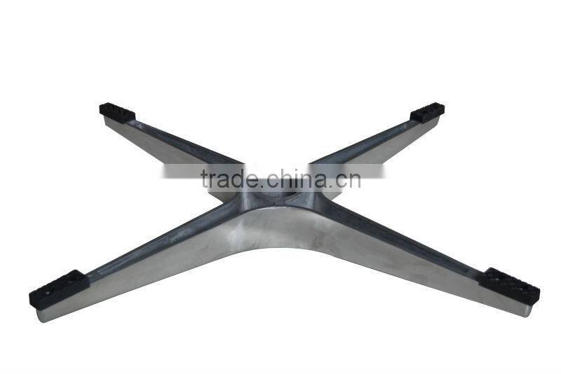 bw high quality aluminum alloy four star chair base/4-star aluminum chair base /swivel chair base for recliner in furniture leg