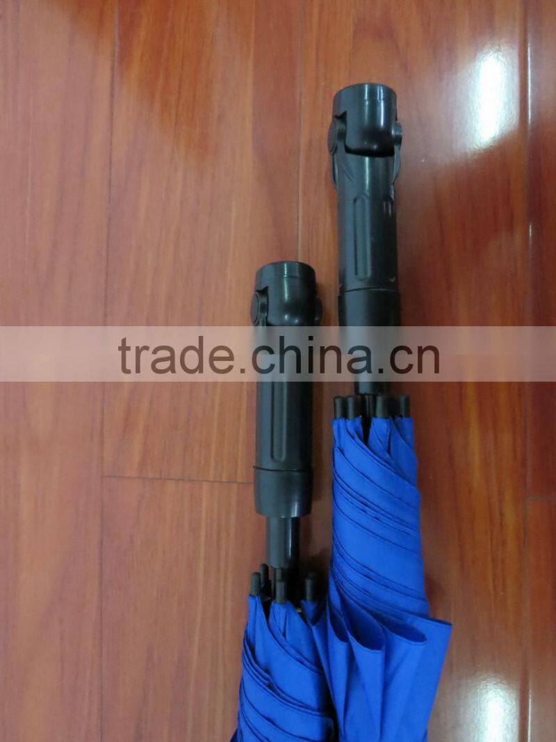 high quality golf umbrella, straight umbrella with torch/light