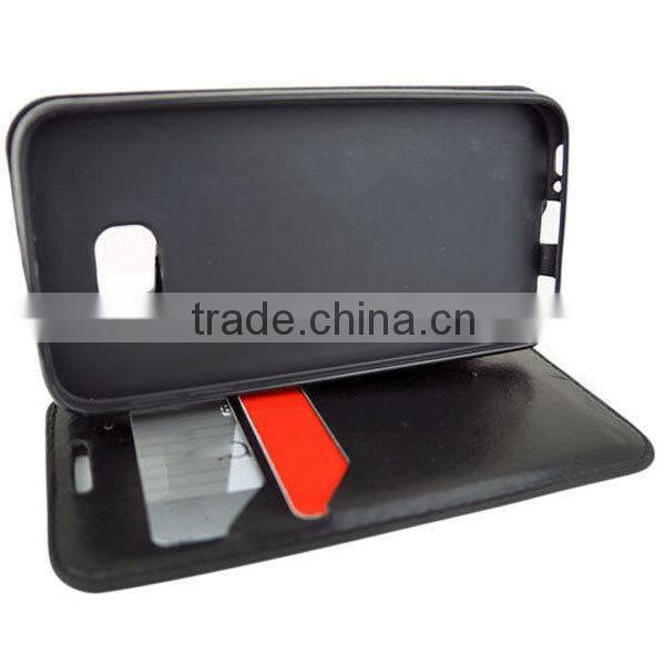 PU leather case for samsung galaxy s6 edge,fold leather case for samsung,card holder csae for samsung galaxy