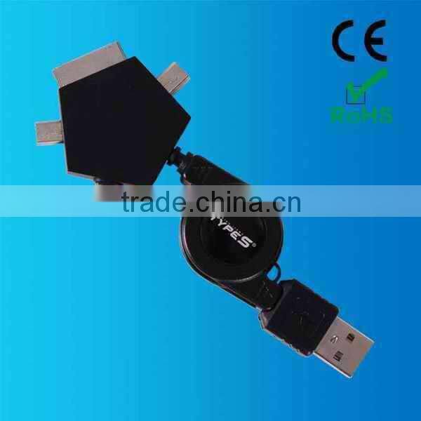5 in 1 foldable usb charger for mobile Phones