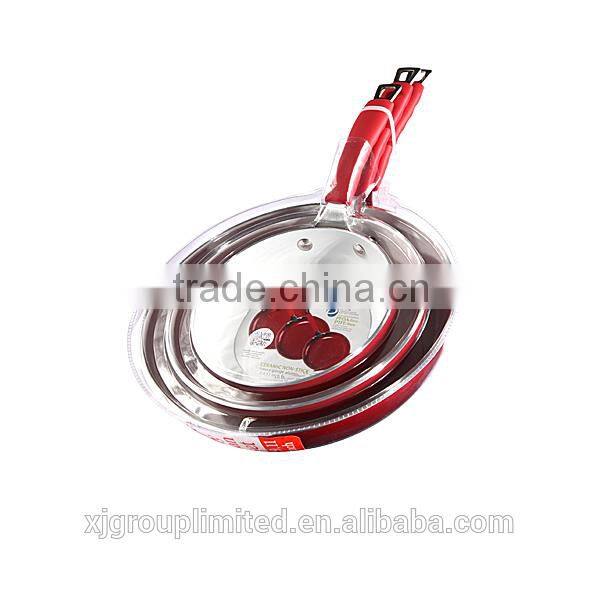 3PC aluminum frypan set XJ-12622