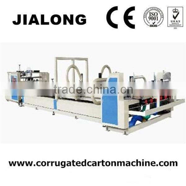 Automatic counting boxes folder gluer sticher machine/corrugated carton box stiching machine