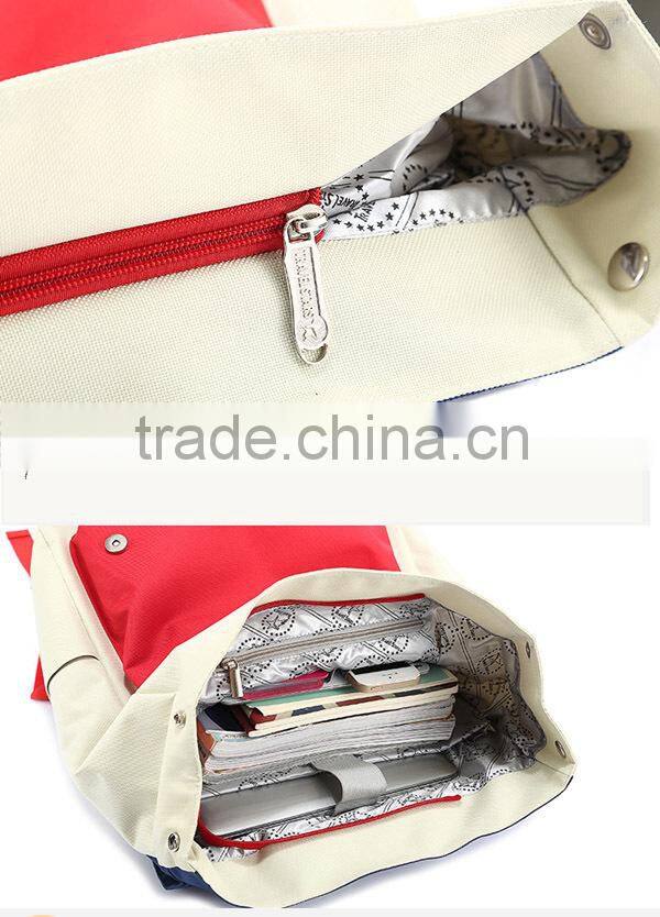 pink camping canvas school backpack 2014 for girl