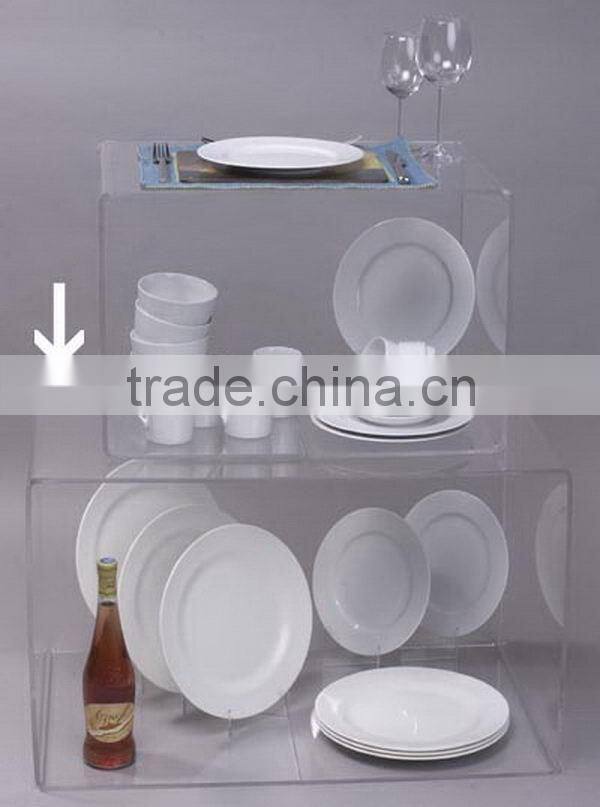 Best quality useful 5 tier acrylic stairway riser