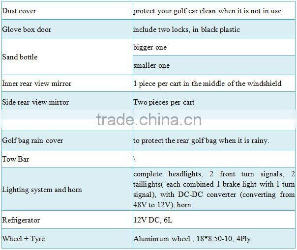 vacational village electric 4 person rain proof golf cart