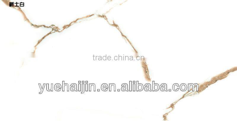 natural carrara Inkjet polished glazed Tile for hotel