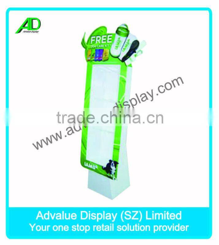 promotional shaver standing flat sidekick display