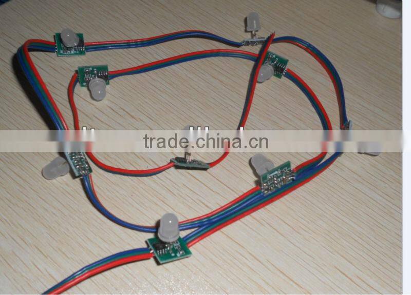 DC12V WS 2811 pixel node,100node a string, non-waterproof,DC12V input;SIZE:13mm*13mm