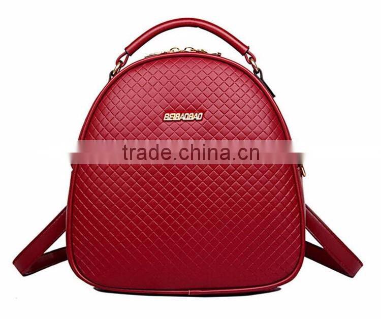 High Quality Colorful Travel Bags Fashion Waterproof PU leather backpack For girls Lady