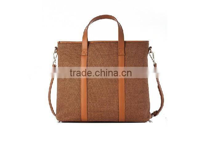 Genuine Leather and Fabric men bag leather messenger branded hand bags for women bags made of leather