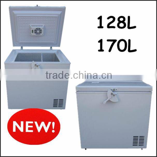 2014 NEW Model DC Power 12V 24V Solar Freezer with Strong Door Iron Lock
