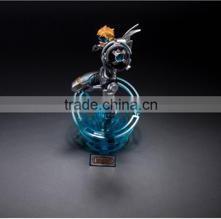 league of legends Pulsef Prodigal Explorer Future Warrior army Ezreal figure Customize game lol plastic pvc collection oem odm