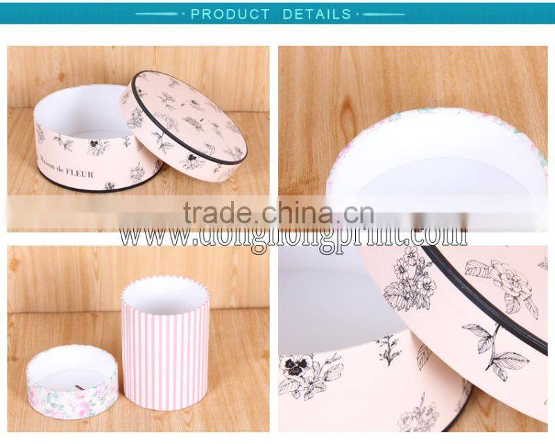 Christmas decoration flower box, round flower box, flower packaging box