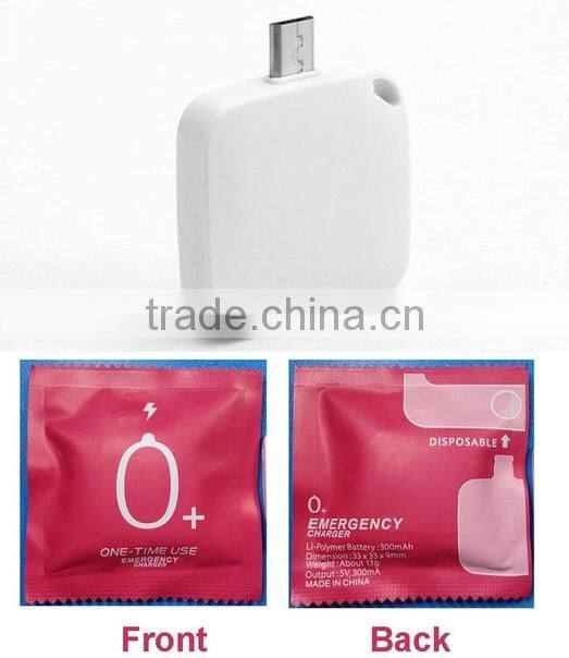 mini portable 1000mah disposable power bank promotion gift