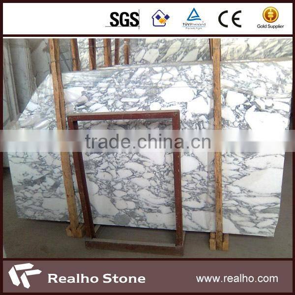 imported arabescato white marble step tile