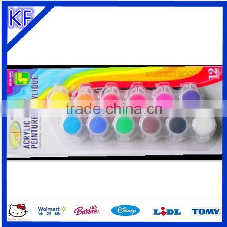 2ml 6-strip pots acrylic colorful paint