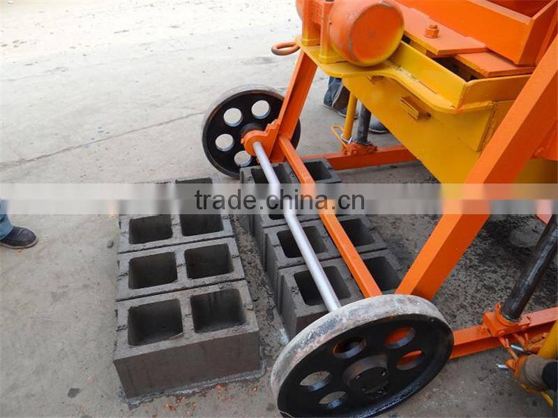QMJ4-45 egg laying block molding machines Mobile cement block making machine for small business and at home