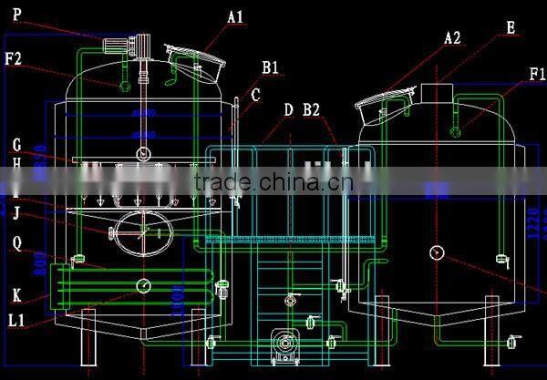 stainless steel 50l mash tun & lauter tun for the beer brewing equipment