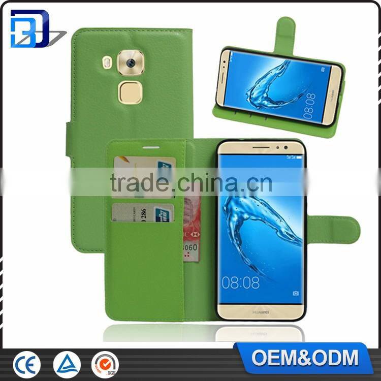 For Huawei G9 Leather Case, Litchi Skin Wallet Leather Flip Case Cover For Huawei G9 With Stand Card Slots Paypal Accept