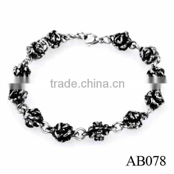 Alibaba China Wholesale High Quality Metal Chain Stainless Steel Bracelet Men And Women