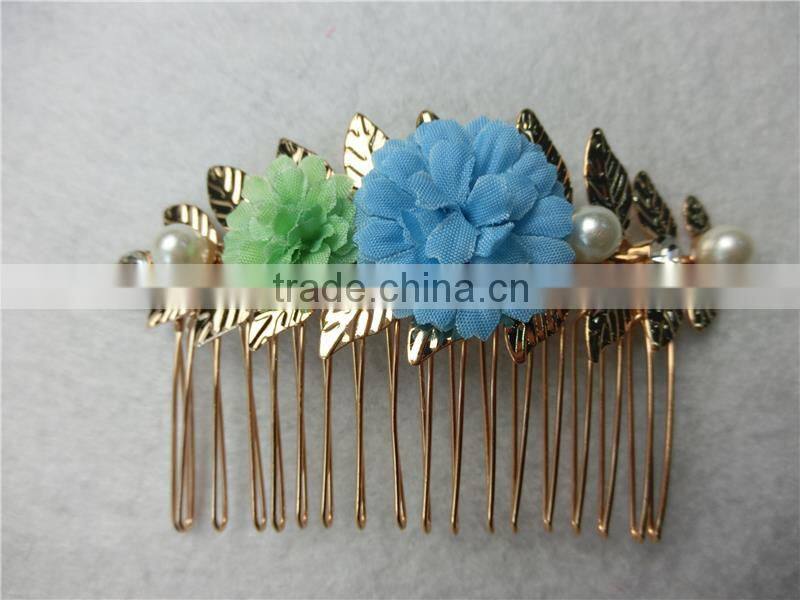 Bidal Hair Comb-Hawaiian Plumeria Flowers Bridal Beach Wedding Fascinator Headpiece Wedding hair accessory FHCOC2002-2