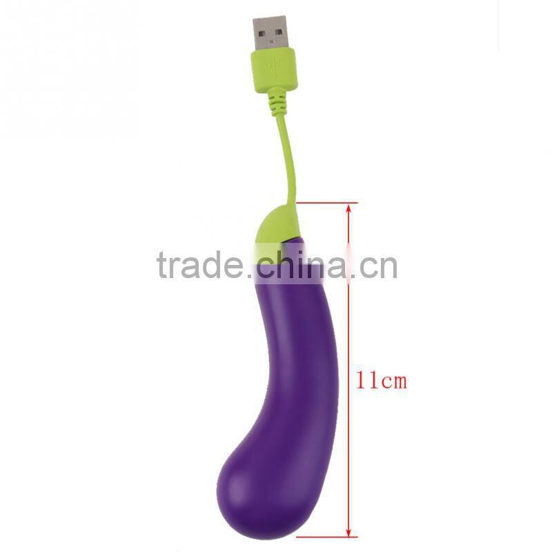 2015 Top Fashion Rushed Usb Hub Charging 1pc Cute Purple Eggplant Hub 4 Port Usb 2.0 Power Adapter For Computer & Networking