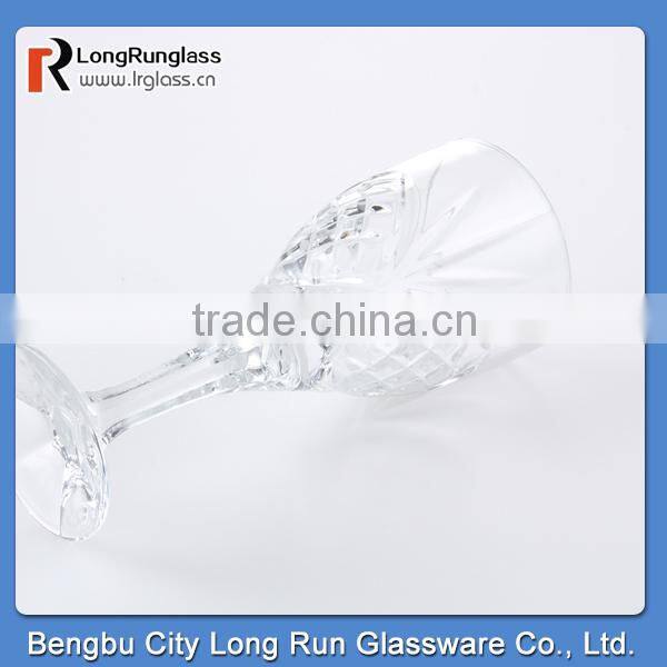 LongRun 240ml elegant shape top sale red wine glass drinking juice glass cup