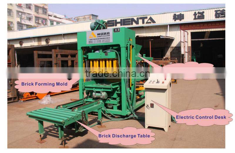 SHENTA QTJ4-25 Burning-free concrete block making machine price in India