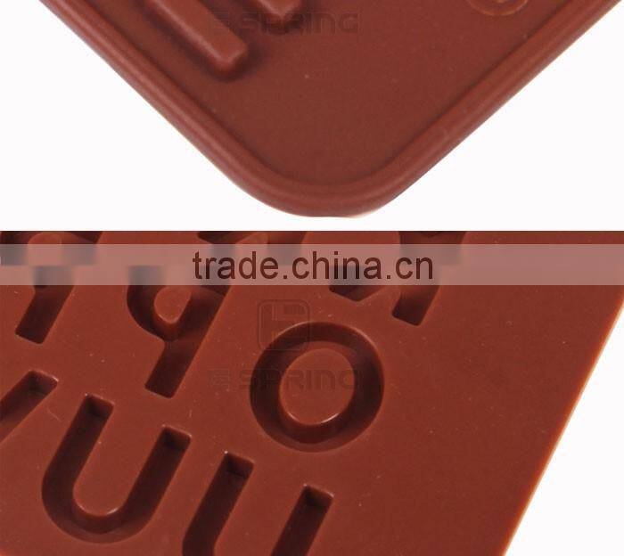 High Quality Chocolate Fondant Cake Decorate Silicone Alphabet Trays Mold