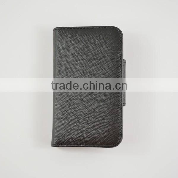 2014 Wholesale leather flip case for LG F90 with two credit card slots