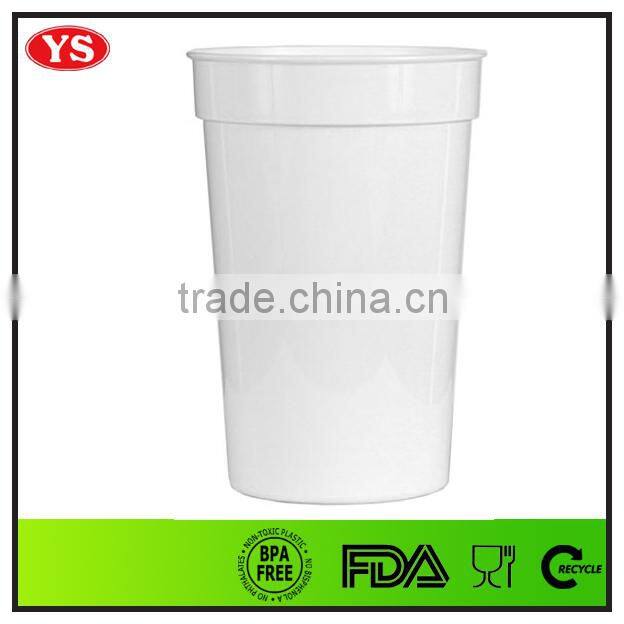 bpa free single wall plastic 16 oz stadium cup