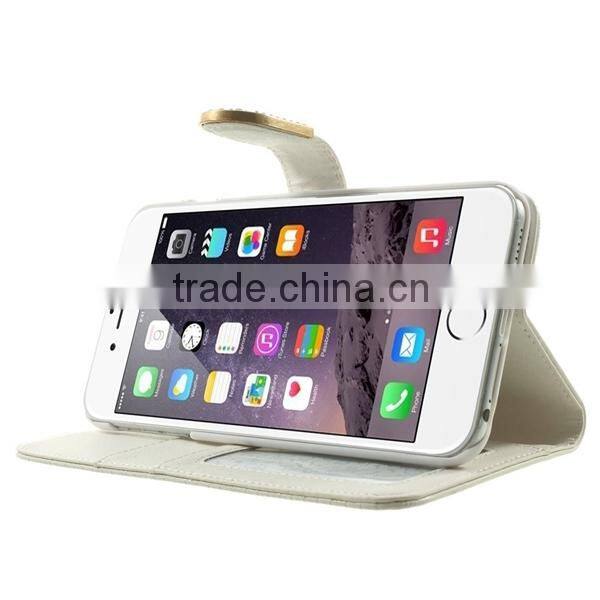 Wallet PU Leather Cases For iPhone 6 Plus PU case With Handfree Design