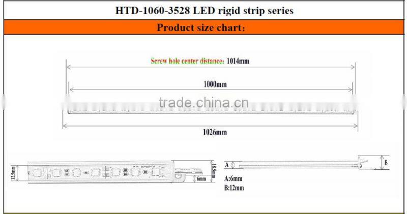 Flex LED Strips Type and White Emitting Color 3528 led rigid strip