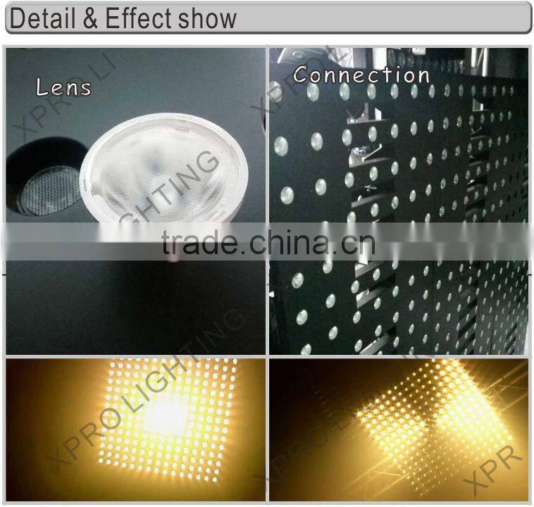 Christmas decorative 7x7 led stage light 49pcs 3W warm white led matrix light wedding light