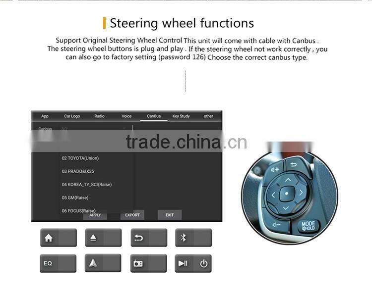 Cheap 10.2 Inch network audio playing car gps android dvd player for toyota