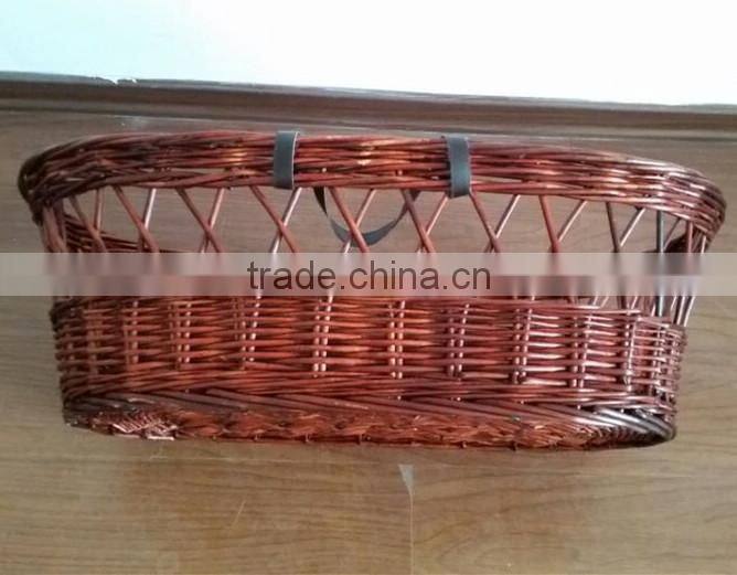 bassinet wicker baby basket / Dark wicker basket