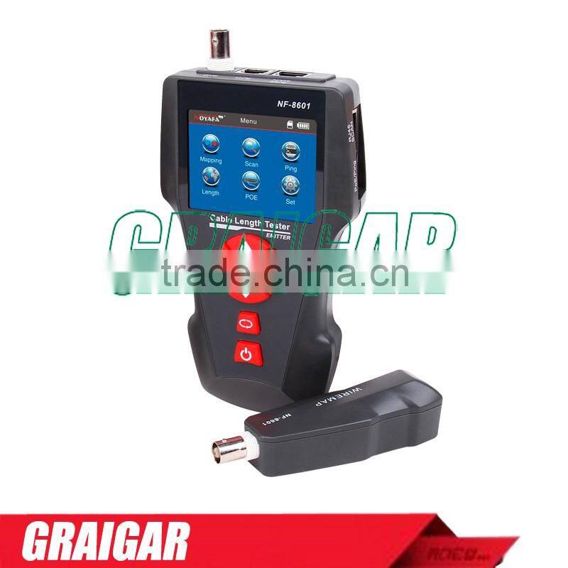 Original Noyafa English version Multi-functional Network Cable Tester LCD Cable length Tester Breakpoint Tester NF-8601A