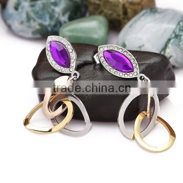 charm gold plated ear rings / earring for women