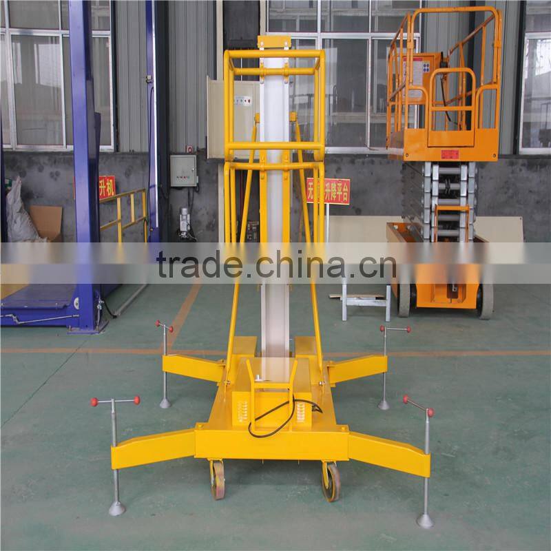 AWP 6M Telescope man lift ladder / vertical aluminum platform lift