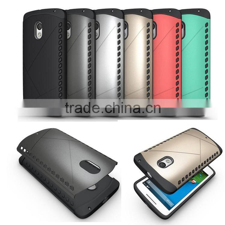 2 in 1 Rugged Shockproof Heavy Duty Slim Armor Cover Case for Moto X Play