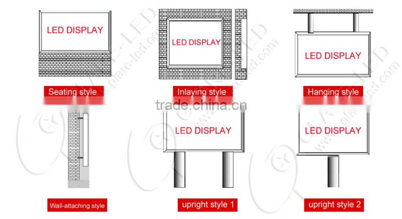 double side front service cabinet LED display PH10 outdoor