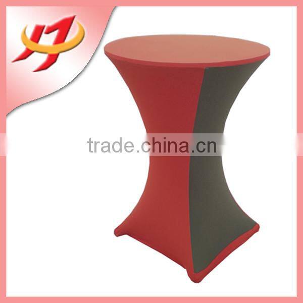 Hot Sale Cheap Custom Lycra Spandex Round high bar cocktail table cloth for wedding