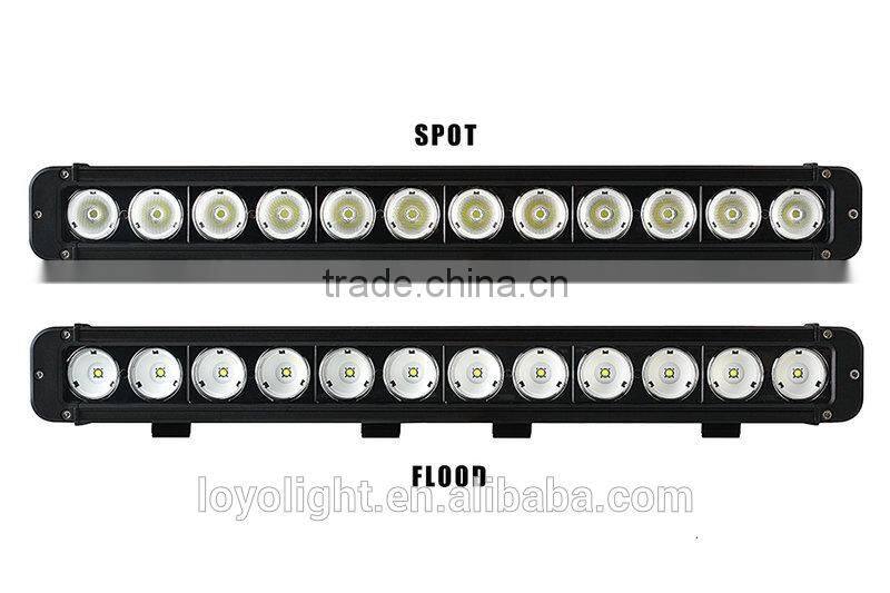 Hot selling 24inch offroad led light bar, super bright XML-10Watt 120W led bar light