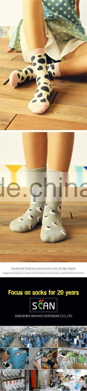 Good saling white school socks in high cotton with OEM factory