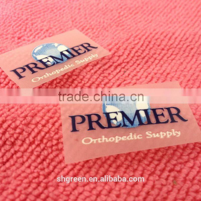 PET film heat seal,hot pressed transfer label for t-shirt